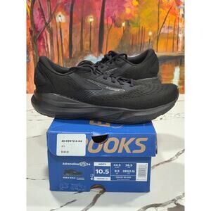 Brooks Adrenaline GTS 24 Triple Black Size 10.5 Men's 110437 1D 020 Running